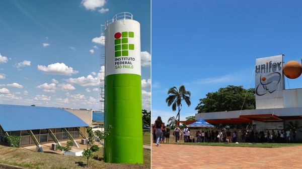 Considerando as duas instituições – IFSP e Unifev - as vagas são para 19 cursos, distribuídos entre graduação e pós-graduação (Fotos: IFSP e Unifev)