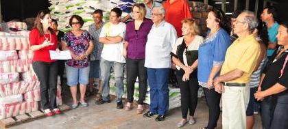 FSS faz a entrega de toneladas de açúcar e arroz