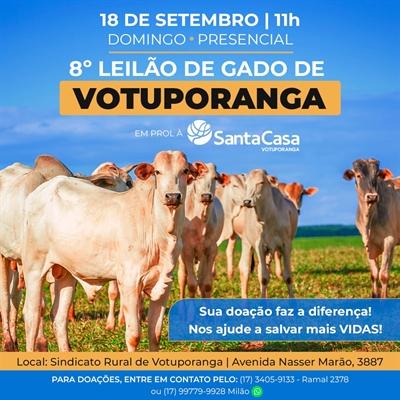 Os apoiadores e participantes do leilão já podem se preparar para mais um evento organizado pela comissão (Foto: Divulgação) ???????