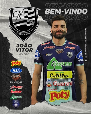 Chega ao grupo o goleiro ex-Botafogo (SP), João Vitor Rapatão, de 29 anos (Foto: Divulgação/CAV)