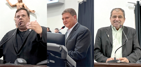União Progressista, nova federação partidária, já nasce grande com três vereadores na Câmara de Votuporanga: Marcão Braz, Serginho da Farmácia e Wartão. As divergências nos bastidores, porém, serão inevitáveis (Foto: Assessoria)
