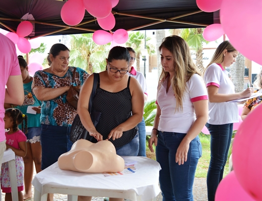 Iniciativa tem como objetivo uma conscientização e prevenção do Câncer de Mama (Foto: Divulgação/Unifev)