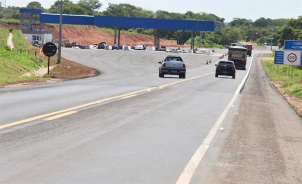 O valor cobrado em Taboado será de R$4,20 por eixo para veículos de passeio e R$2,10 para motocicletas (Foto: Costa Leste News)