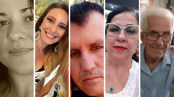 Edna Botter Teixeira, Débora Cristina Alves, Celso Ricardi, Zezé da Saev e Tião Ruzza estão entre as vítimas da doença (Fotos: Arquivo pessoal)