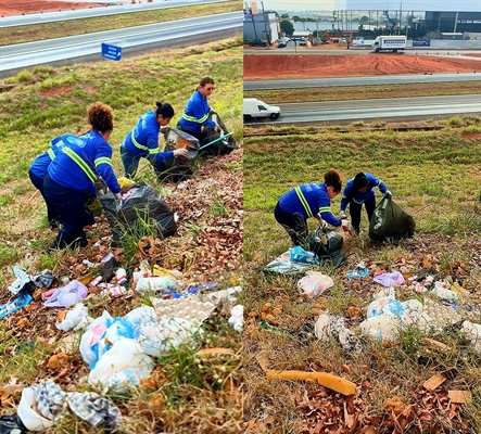 Novo ponto de descarte de lixo passou por limpeza, às margens da rodovia Euclides da Cunha, em Votuporanga (Foto: Prefeitura de Votuporanga)