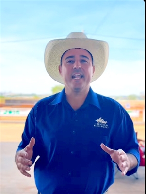 O vereador Ricardo Bozo caiu do cavalo. Ele confirmou o tombo em discurso na tribuna da Câmara (Foto: Arquivo pessoal)