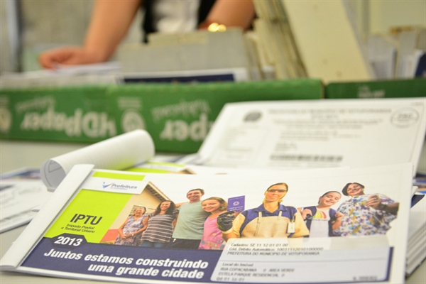 Entrega de carnês de IPTU se encerra hoje