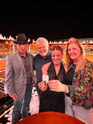 Sorteio foi realizado na noite de anteontem durante o Votu International Rodeo  (Foto: Votu International Rodeo)