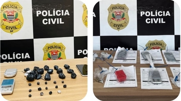 “Operação Rejeito” prendeu ontem cinco pessoas, apreendeu drogas, munições e celulares e desarticulou grupo criminoso na região (Foto: Divulgação)