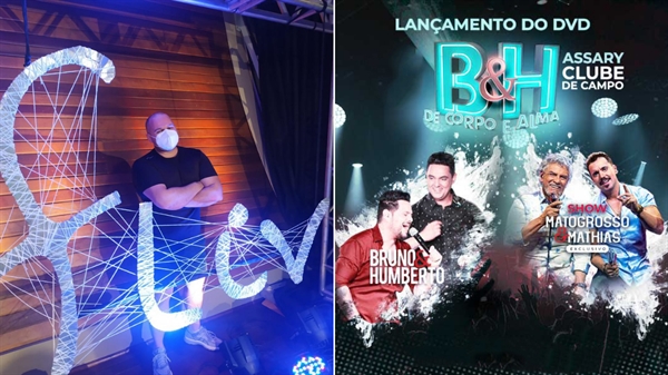 Vinicius Vilalva está otimista com a retomada dos eventos no Estado; no Assary Clube de Campo já tem até show marcado (Fotos: Arquivo pessoal e divulgação)
