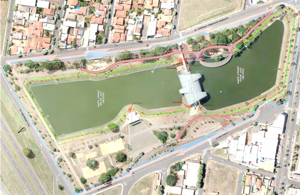 Represa do Parque da Cultura deverá ser completamente cercada; empresa de Buritama será a responsável pela obra (Foto: Licitação)
