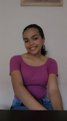 Vitória Silva Pereira, de 16 anos, aluna da 1ª Série D do Ensino Médio da Escola Estadual Professor Cícero Usberti (Foto: Arquivo Pessoal)