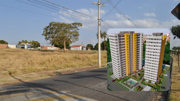 Edifício com 17 andares e 272 apartamentos será edificado na avenida Horácio dos Santos, nas proximidades da Rodoviária (Foto: A Cidade)
