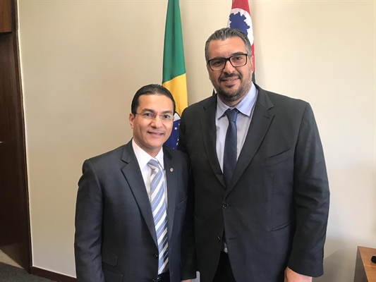 Marcos Pereira, vice-presidente da Câmara, e João Garcia (Foto: Arquivo  Pessoal)