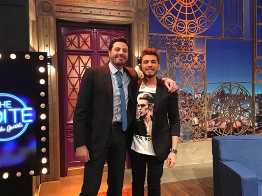 Gustavo Mioto esteve no programa The Noite em abril de 2016 (Foto: Reprodução/Instagram)