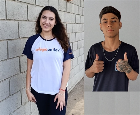 Giovanna Muniz da Silveira e Uanderson Junior dos Santos Raimundo conversaram com a reportagem do A Cidade (Foto: Arquivo Pessoal)