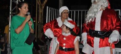 Papai Noel recebe as chaves da cidade 