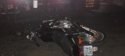 Acidente deixa motociclista ferido