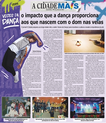 O jornal A Cidade preparou ao longo deste mês, a série ‘Vozes da Dança’ para incentivar a cultura e revelar a importância da arte (Foto: Arquivo pessoal)