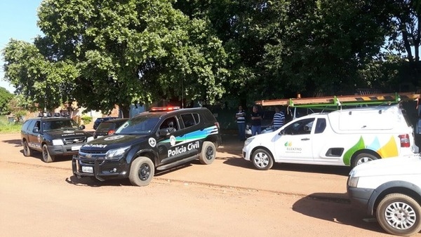 Polícia Civil de Três Lagoas e agentes da Elektro fizeram, em maio, ação para indiciar eletrotraficantes na cidade (Foto: Arquivo/Perfil News)