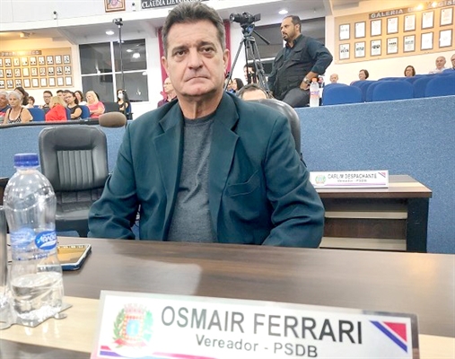 Osmair Ferrari na disputa pela sua sétima reeleição dispensa o dinheiro do Fundão Eleitoral. “É “legal”, mas é “imoral”. (Foto: Assessoria)