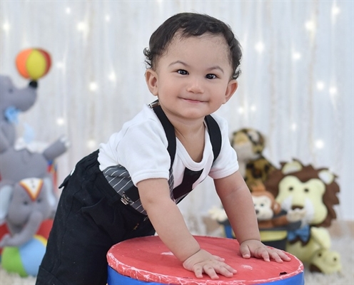 Hugo Silva Laurentino possui apenas um ano e dois meses de idade e teve o diagnóstico da má formação no primeiro vez de vida (Arquivo Pessoal)