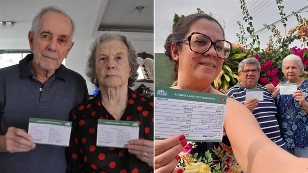 Walter e Shyrley Costa já tomaram as duas doses da vacina; a professora Michele Mota tomou a 1ª dose e seus pais, José e Nelci da Silva, já receberam as duas doses (Fotos: A Cidade e arquivo pessoal)