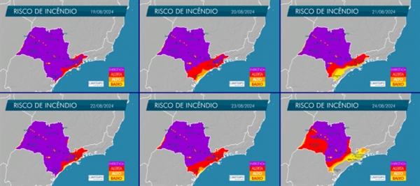 Defesa Civil do estado emite alerta de risco elevado de incêndios florestais para a região (Foto: Reprodução)