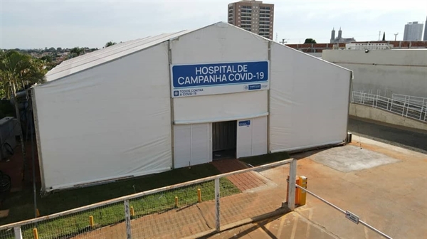A Prefeitura de Votuporanga e um grupo de empresários votuporanguenses inauguraram no início do mês de abril as obras do Hospital de Campanha (Foto: Prefeitura de Votuporanga)