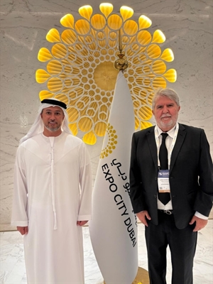 Jorge Seba iniciou ontem a sua participação no Asia Pacific Cities Summit & Mayors’ Forum, em Dubai (Foto: Prefeitura de Votuporanga)