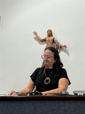 A vereadora Débora Romani quer que a Prefeitura realize a colheita preventiva de cabaças na Praça São Bento (Foto: Assessoria)