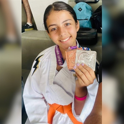 Duda conversou com a reportagem do jornal A Cidade sobre suas medalhas no Campeonato Mundial (Foto: Arquivo Pessoal)