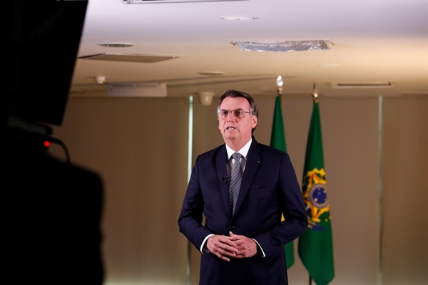 Bolsonaro disse que seu governo tem compromisso no combate à criminalidade, inclusive na área ambiental (Foto: Carolina Antunes/PR)