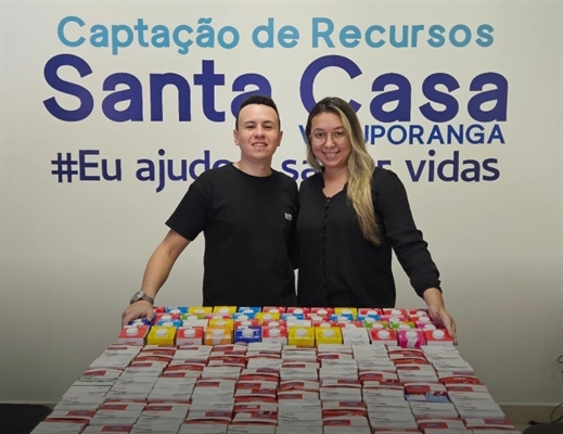 Centenas de litros de leite foram entregue para o Serviço de Nutrição e Dietética da Instituição (Foto: Santa Casa)