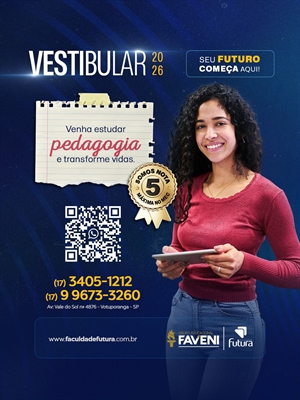 Faculdade Futura abre inscrições para Vestibular 2026 do curso de Pedagogia (Foto: Divulgação)