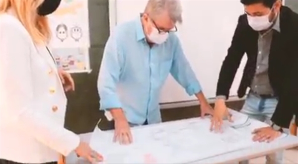 O prefeito Jorge Seba visitou a escola em junho e anunciou as obras de ampliação e melhoria na unidade do São João (Foto: Prefeitura de Votuporanga)