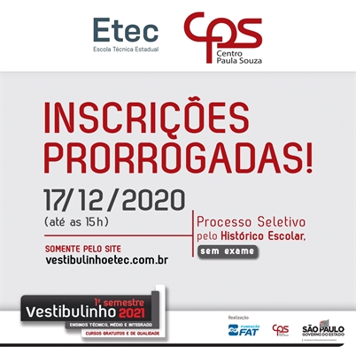 Inscrições para cursos na Etec se encerram hoje, às 15h; são ofertadas 300 vagas paracursos gratuitos nas unidades urbana e rural  (Foto: Divulgação)