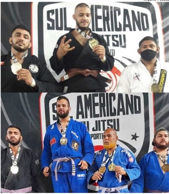 Irmãos Oliveira: Raphael e Matheus consagraram-se vice campeões em suas categorias de competições no Sul-Americano  (Foto: Arquivo Pessoal)