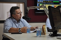 Carlão Pignatari esteve nos estúdios da Cidade FM e fez um resumo sobre sua atuação como governador em exercício de SP (Foto: A Cidade)