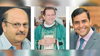 O espírita Waldenir Cuin, o padre Gilmar Margotto e o pastor Paulo Henrique Lima falam sobre o Dia de Finados para suas vertentes (Fotos: Arquivo pessoal)