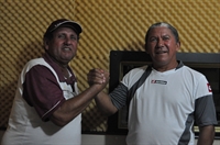 Treinadores do Sport e Ferroviária durante o programa Bola em Jogo na Rádio Cidade
