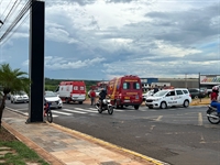 A batida entre os veículos aconteceu por volta de 17h, no cruzamento das avenidas José Marão Filho e Wilson de Souza Foz (Foto: A Cidade) ???????