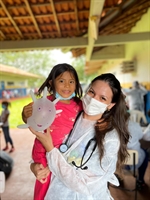 Bianca Crespilho de Lima, estuda o 6° período do curso de medicina da Unifev e se voluntariou pela primeira vez (Fotos: Arquivo Pessoal)