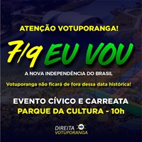 A caravana do grupo ‘Direita Votuporanga’ pretende levar dois ônibus lotados para a Avenida Paulista no 7 de setembro (Foto: Divulgação)