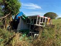 Motorista fica gravemente ferido após acidente na Estrada do 27