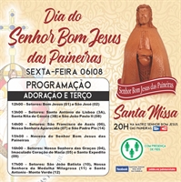 A Paróquia Bom Jesus das Paineiras realiza hoje uma programação especial para o dia do Padroeiro  (Foto: Divulgação)