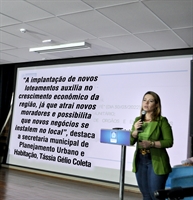  Secretária Tássia Gélio Coleta conversou com o A Cidade sobre os loteamentos (Foto: A Cidade)