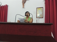 Isaura Deolinda Camargo D' Antonio, esteve na tribuna da Câmara Municipal ontem