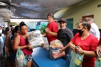Voluntários realizarão a entrega das cestas em entidades votuporanguenses  (Foto: Divulgação)