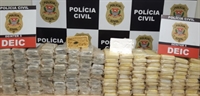 O valor estimado da droga apreendida é de aproximadamente R$ 5 milhões, a ação ocorreu em Bálsamo (Foto: Divulgação)